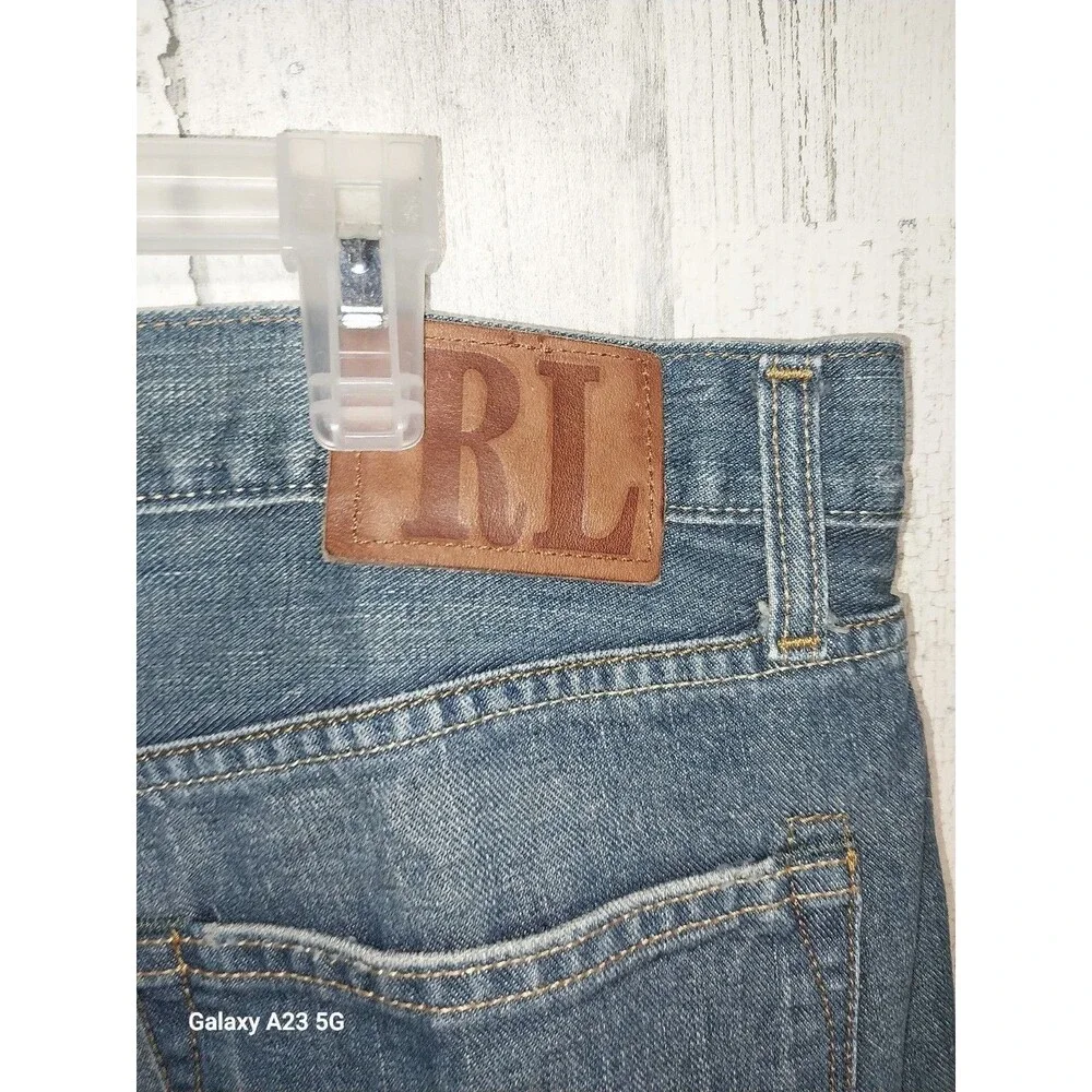 Polo Ralph Lauren Jeans Mens 40x32 Ashmore Original Straight Leg Denim
